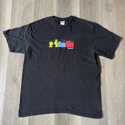 Supreme Tee Shirt “3 Framed Portraits Black Washed Short-Sleeve” Size Large In Men 