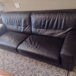Black Leather Sofa Sleeper 