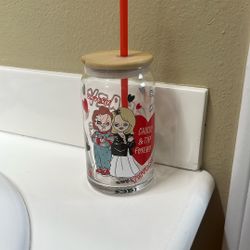 Chucky & Tiff Glass Small Tumbler New 
