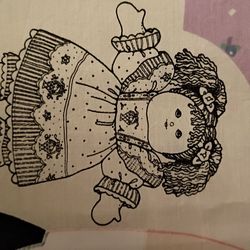Vintage doll panel DIY RARE Daisy Kingdom