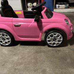 Best Ride On Cars Fiat 500 Push Car, Pink, 