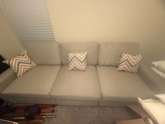 Brand new couch .fabric color beige