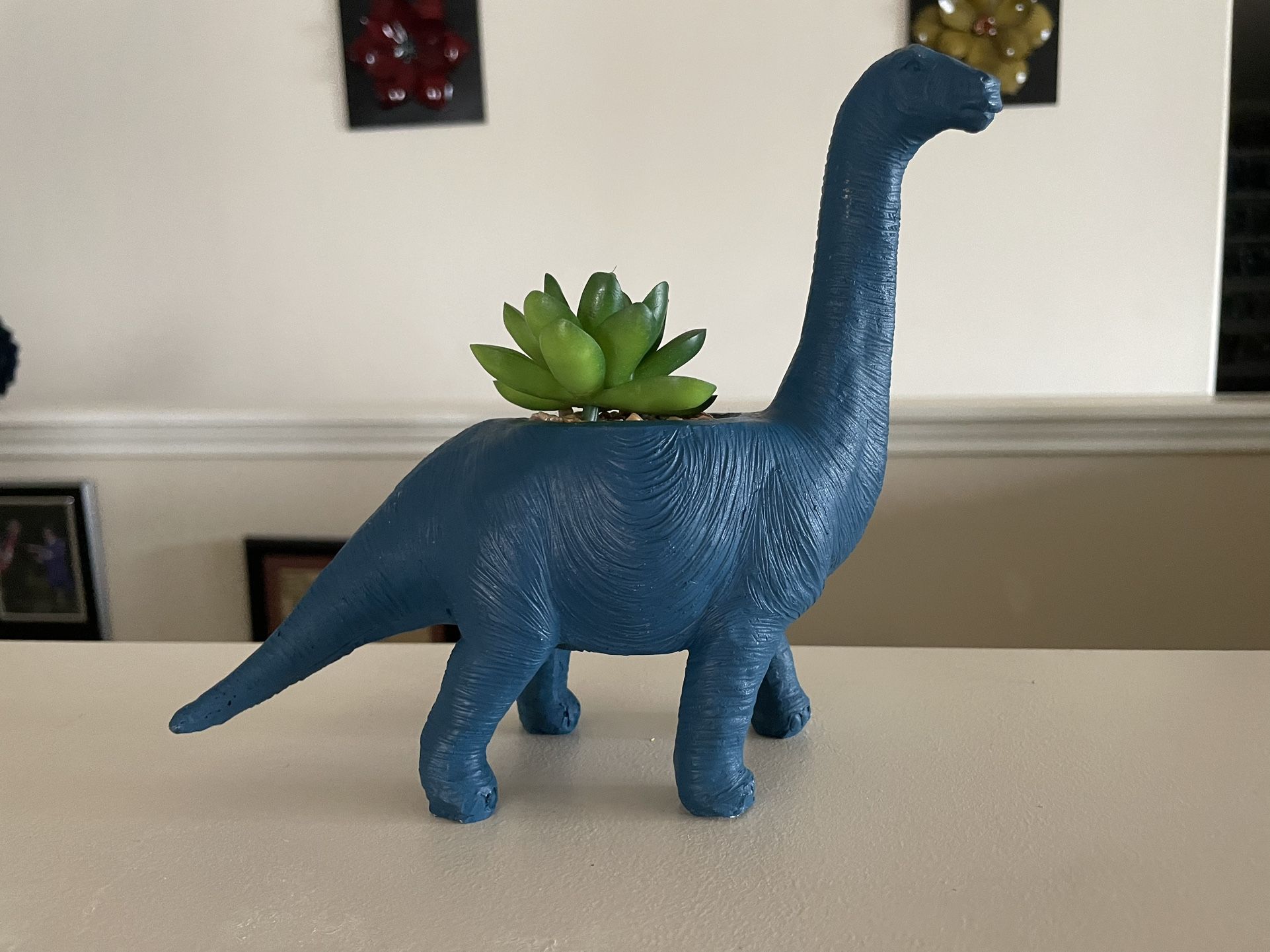 Cute Brontosaurus Dinosaur Flower Bonsai Potting Flower Plant Decoration