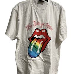 Rolling Stones T Shirt M White 
