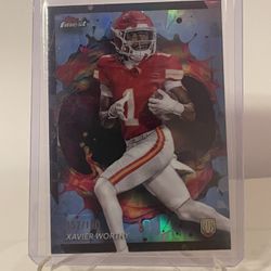  Xavier Worthy Rookie Light Blue Refractor