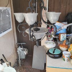 Wrought Iron Hanging Lamp