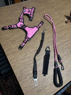 Harness and leash Set (pink) - Medium sized Dog