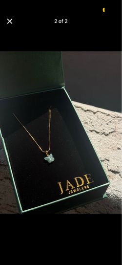 Burmese Jade Butterfly Pendant