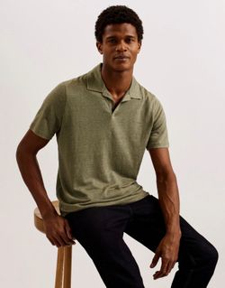 Ted Baker Short Sleeve Linen Polo