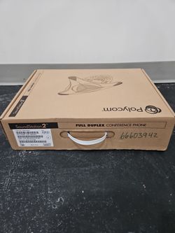 NEW POLYCOM SOUNDSTATION 2 FULL DUPLEX CONFERENCE PHONE