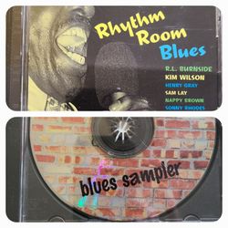 2 CDs - RHYTHM ROOM BLUES, HGM BLUES SAMPLER