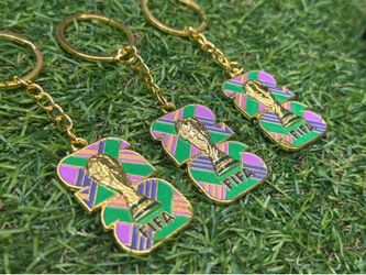 🟢🟣 FIFA World Cup 2026 Green & Purple Keychain 🏆
