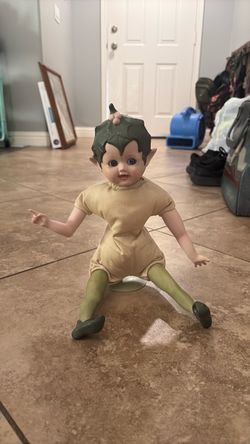 Porcelain Elf Pixie Doll Hand painted