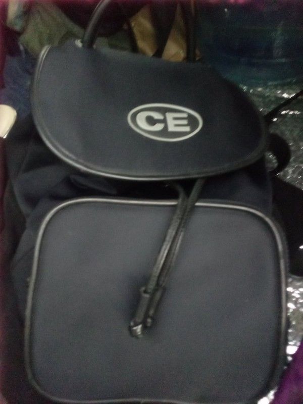 Leather Backpack Black