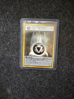 Metal Energy Holo Pokémon TCG Neo Genesis Japanese Rare Vintage Old Back