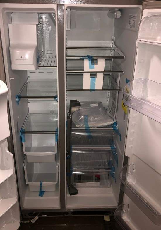 Brand New Frigidaire Gallery Side by Side Refrigerator (Model