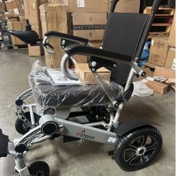 Aotedor 30 Miles Long Travel Range, Electric Wheelchair for Adults Power Wheelchairs Lightweight Foldable All Terrain Motorized Wheelchair for Senior