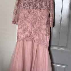 Vestido rosa palo size large