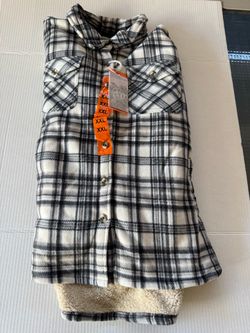 Costco sage flannel jacket xxl