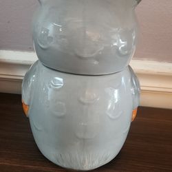 Ceramic Owl Cookie Jar