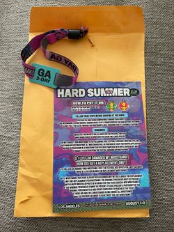 Hard Summer GA - 2 DAY Wristband