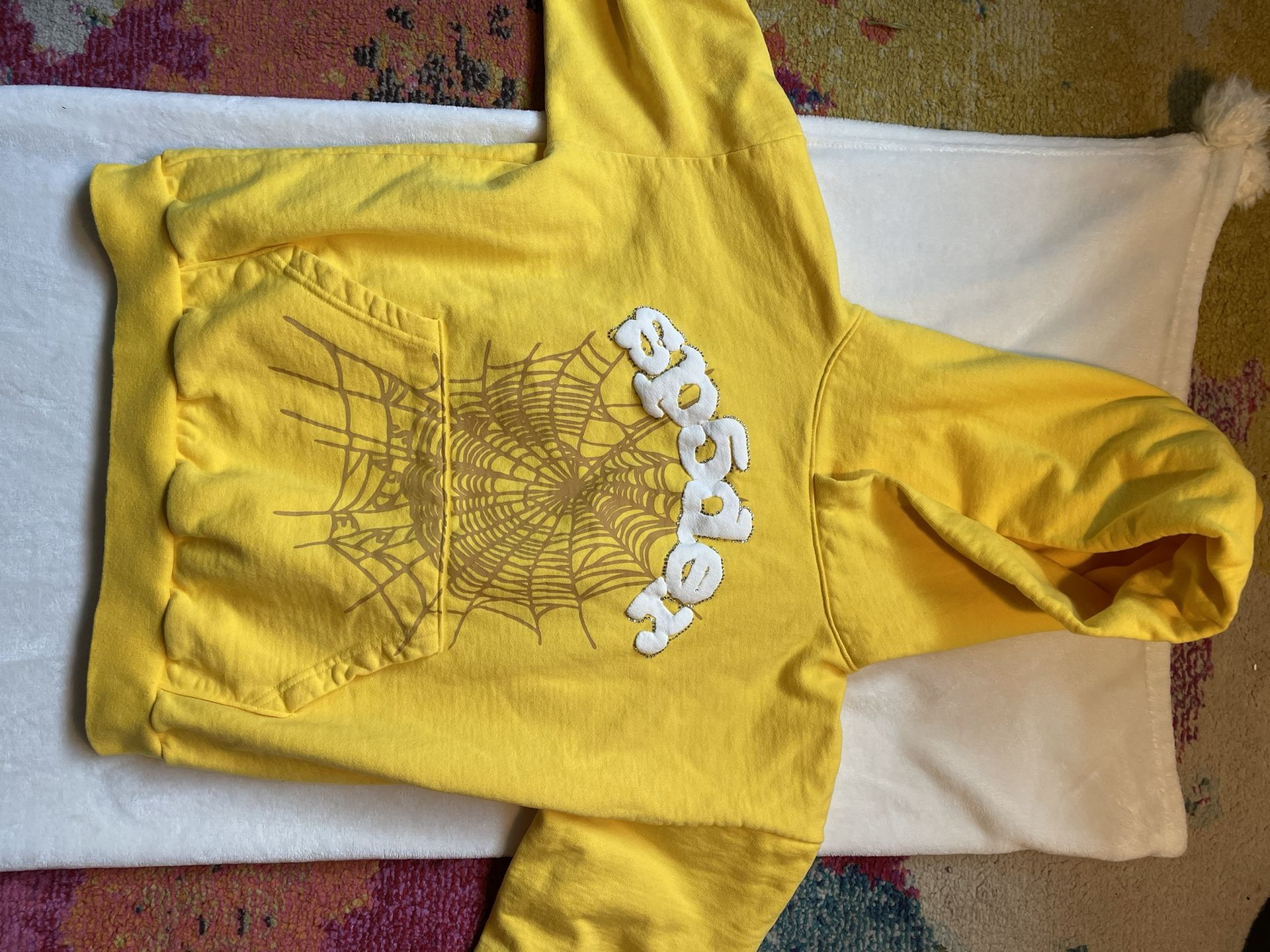 Large Yellow Spider Hoodie