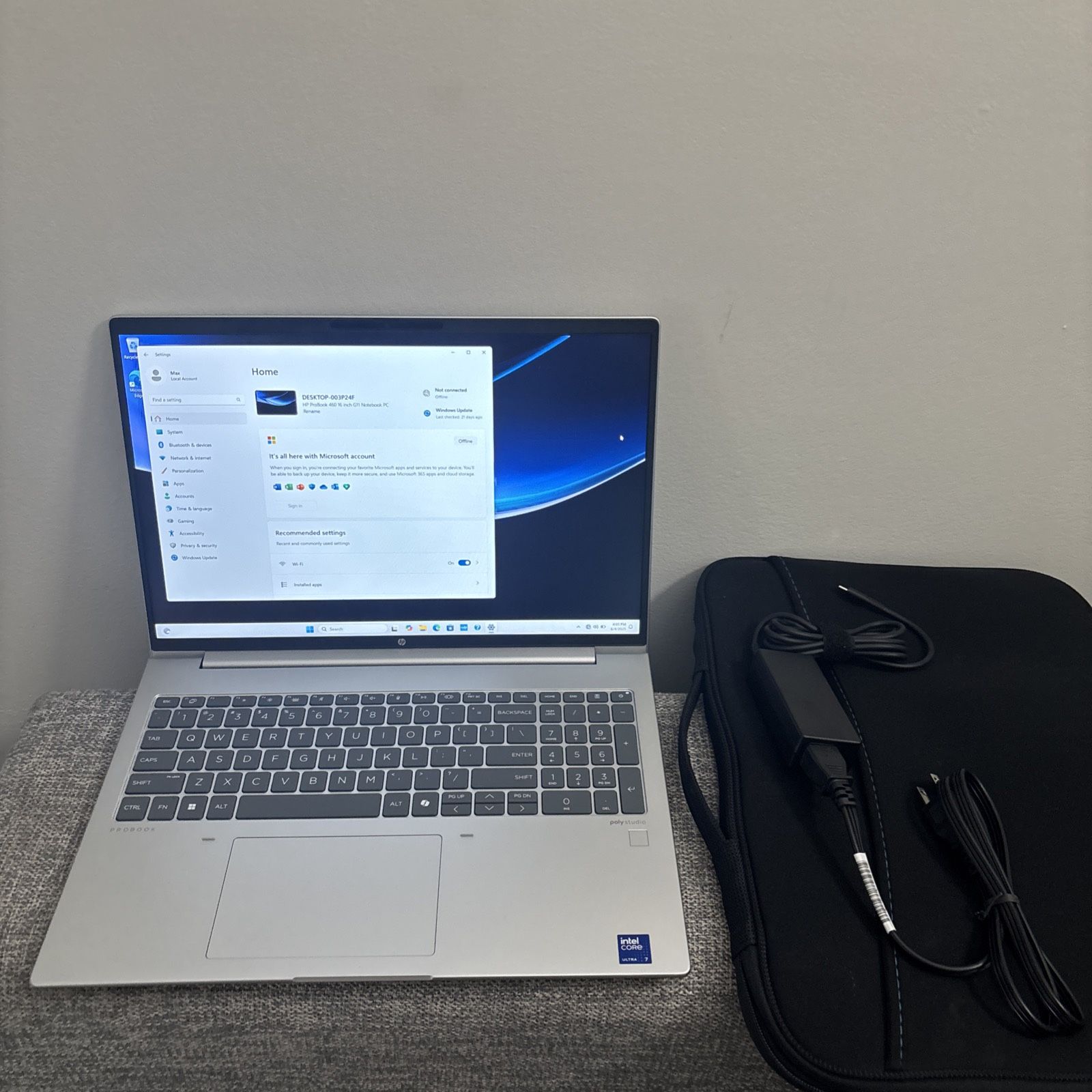 HP ProBook 460 G11 16" WUXGA Core Ultra 7 155U 32GB 512GB SSD Cam FPR Win11P