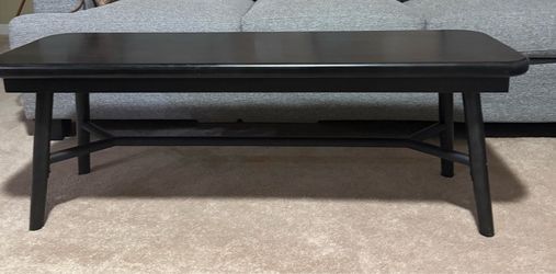 Black Wood Coffee Table:/BENCH