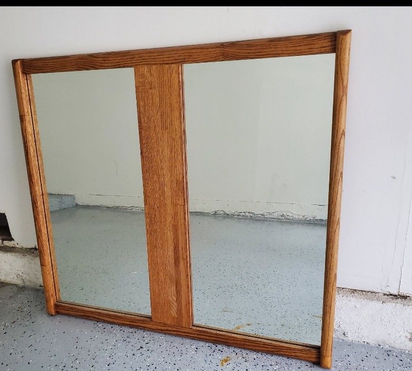 2 Sided Mirror - Real Wood