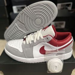 Air Jordan 1 Low SE Light Smoke Grey Gym Red Men’s DC6991-016 size 7.5 Brand New