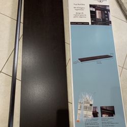 New ClosetMaid Impressions 48 in. Chocolate Top Shelf Kit, I Have 7 Boxes, ($20 Each) Was $50 Each