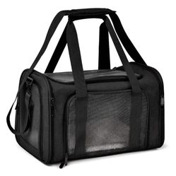 Henkelion Cat Carriers Dog Carrier Pet Carrier for Small / Medium Cats Dogs Puppies (Up To 15lbs), TSA Airline Approved Small Dog Carrier Soft Sided, 