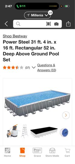 Above The Ground Steel Swimming Pool