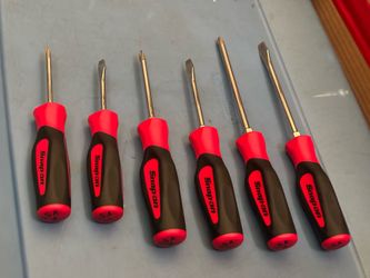 Snap-on Took 6 pc Combination Instinct® Soft Grip Screwdriver Set (Red)