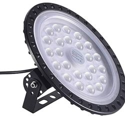 Brand : wowspeed 100W UFO LED High Bay Light lamp Factory Warehouse Industrial Lighting 20000 Lumen 6000-6500K IP54 Warehouse LED Lights- High Bay LED