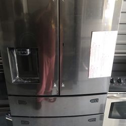 Samsung French Door Refrigerator Black Steel