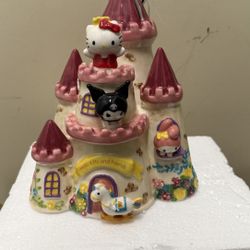Hello Kitty Castle Cookie Jar BlueSky Ceramics.l