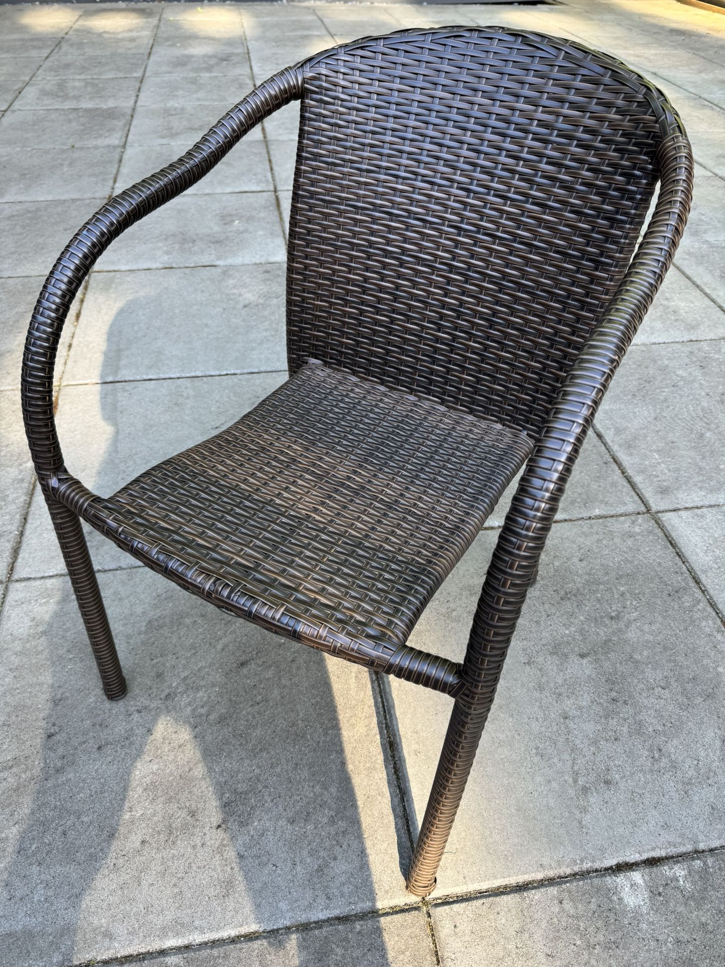 Brown All Weather Outdoor Wicker Chair
