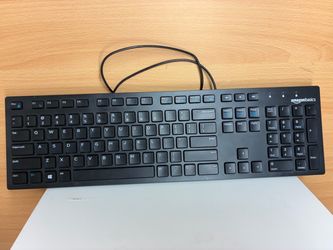 AmazonBasics Wired Full-Size Keyboard
