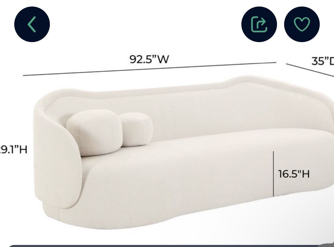 Velvet Fancy Couch