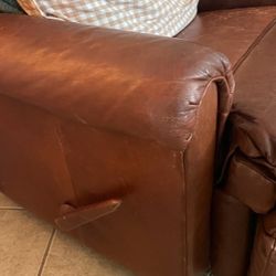 Brown leather Recliner 