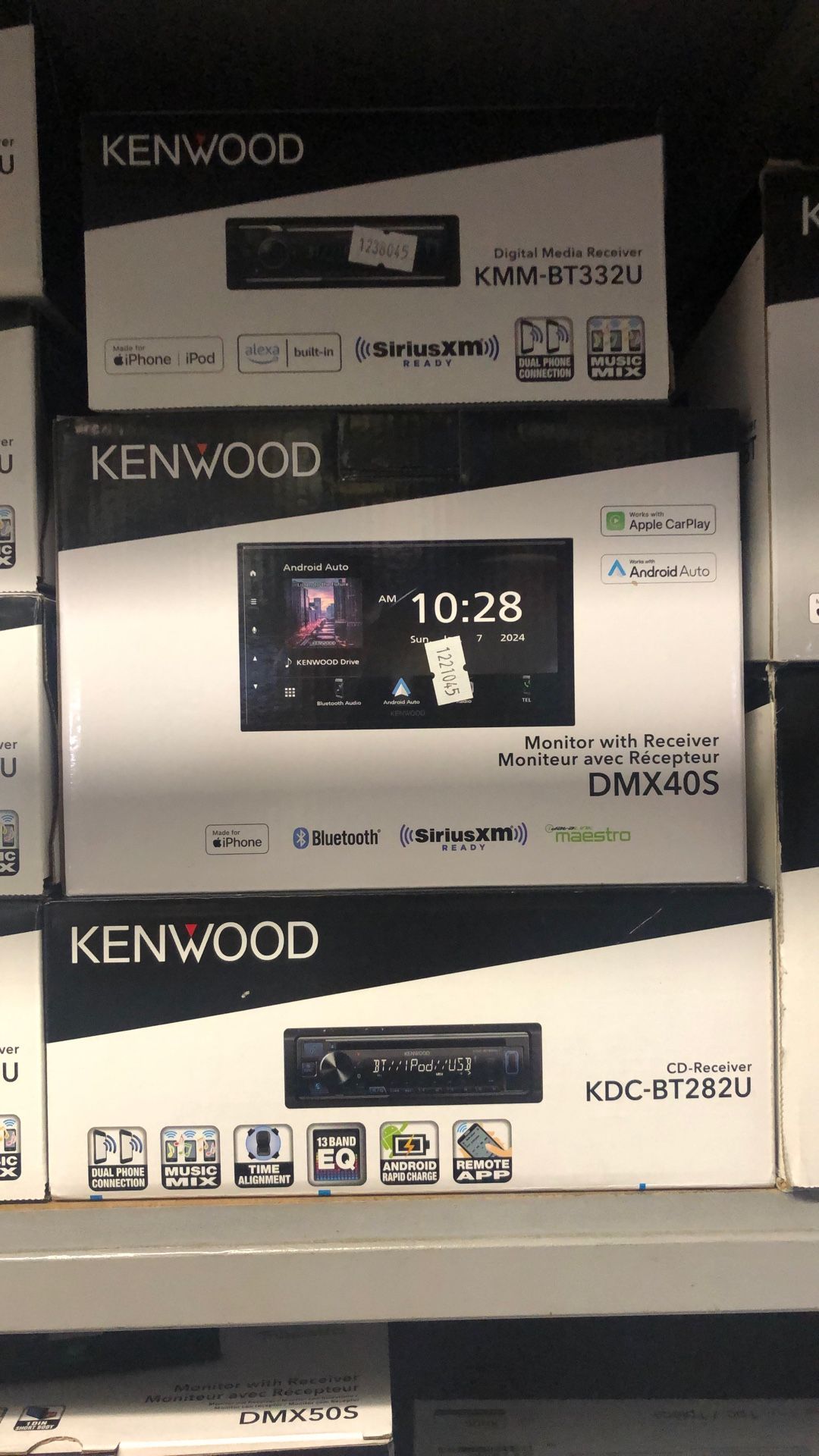Amazon.com: KENWOOD DMX40S Digital Car Stereo (50W x 6-Ch), Apple  Kenwood Dmx40s On Sale Today! 269.99 Apple CarPlay And Android Auto 
