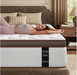 Brand New Mattress Queen Size, 12 Inch Medium Firm Hybrid Mattress in a Box Orthopedic Support, Spinal Alignment, Motion Isolation, Individually Wrapp