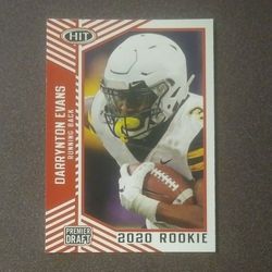 2020 Sage Hit Darrynton Evans Appalachian State #26 Premier Draft Rookie RC Football Card Collectible NFL Pro Sports Professional 