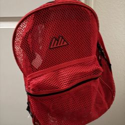 Red Summit Ridge Mesh Backpack