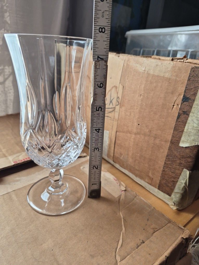 Rock Crystal Iced Tea Glasses 12