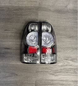 Toyota Tacoma 2005-2015 Tail Lights Red Lamps Left+Right Black LED Rear