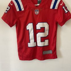 Tom Brady NFL Nike Red Jersey Kids Size Small