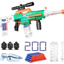 Foam Dart Gun Toy Foam Blasters & Guns , Automatic Toy Gun with 200 Foam Bullets