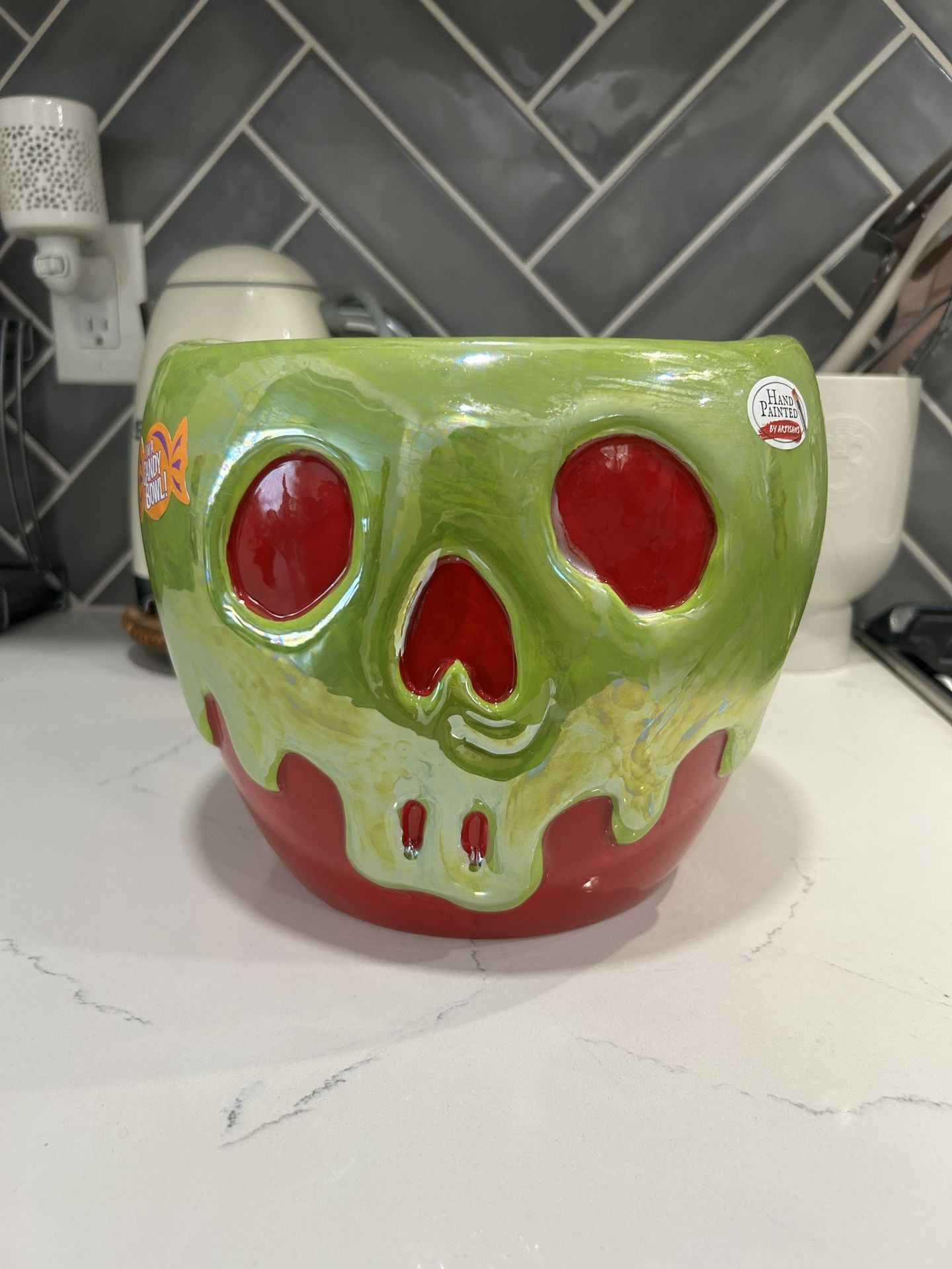 Disney Villains Poison Apple Iridescent Candy Bowl